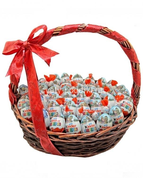 Корзина Киндер Сюрприз 50шт. 